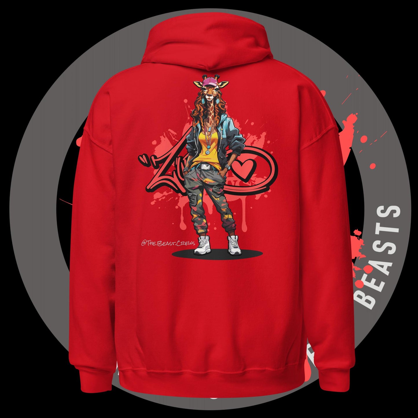 Giraffe Queen Full Color - Unisex Hoodie