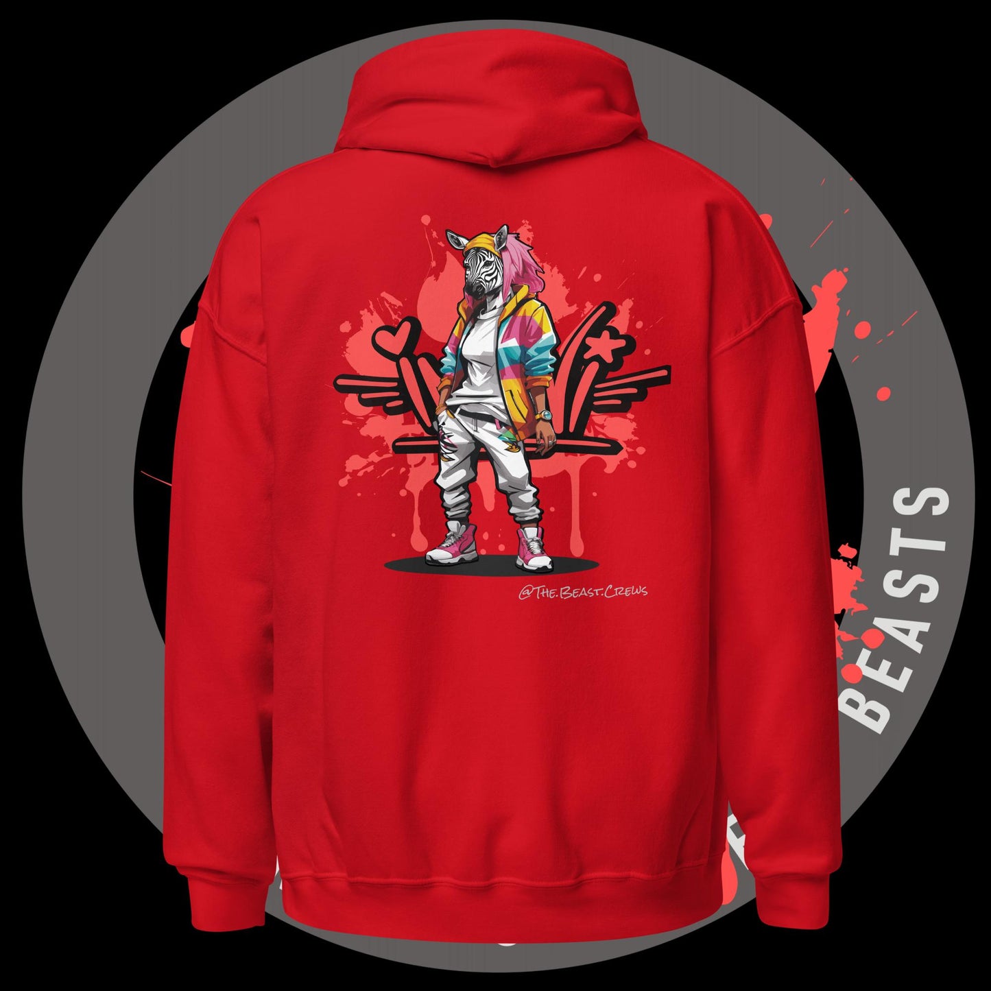 Zebra Queen Full Color - Unisex Hoodie