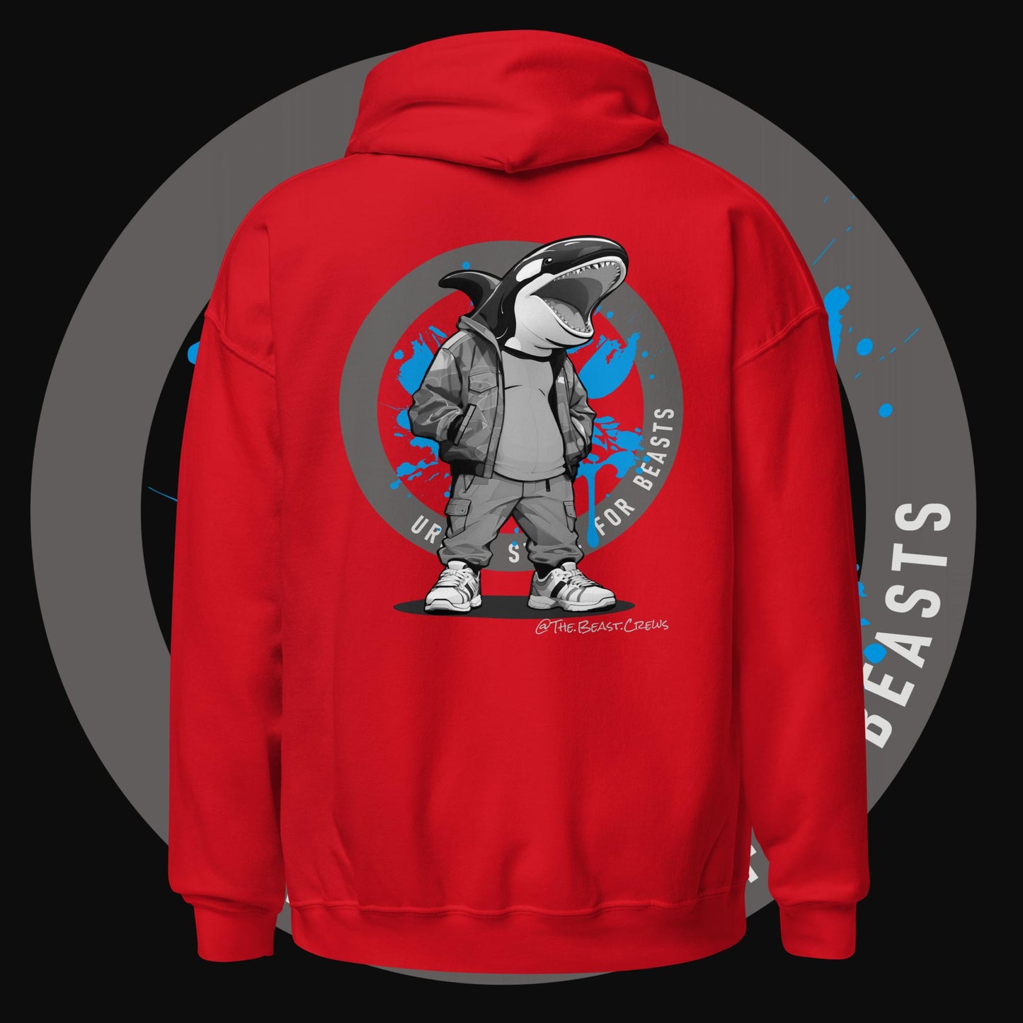 Killer Whale Grayscale - Unisex Hoodie