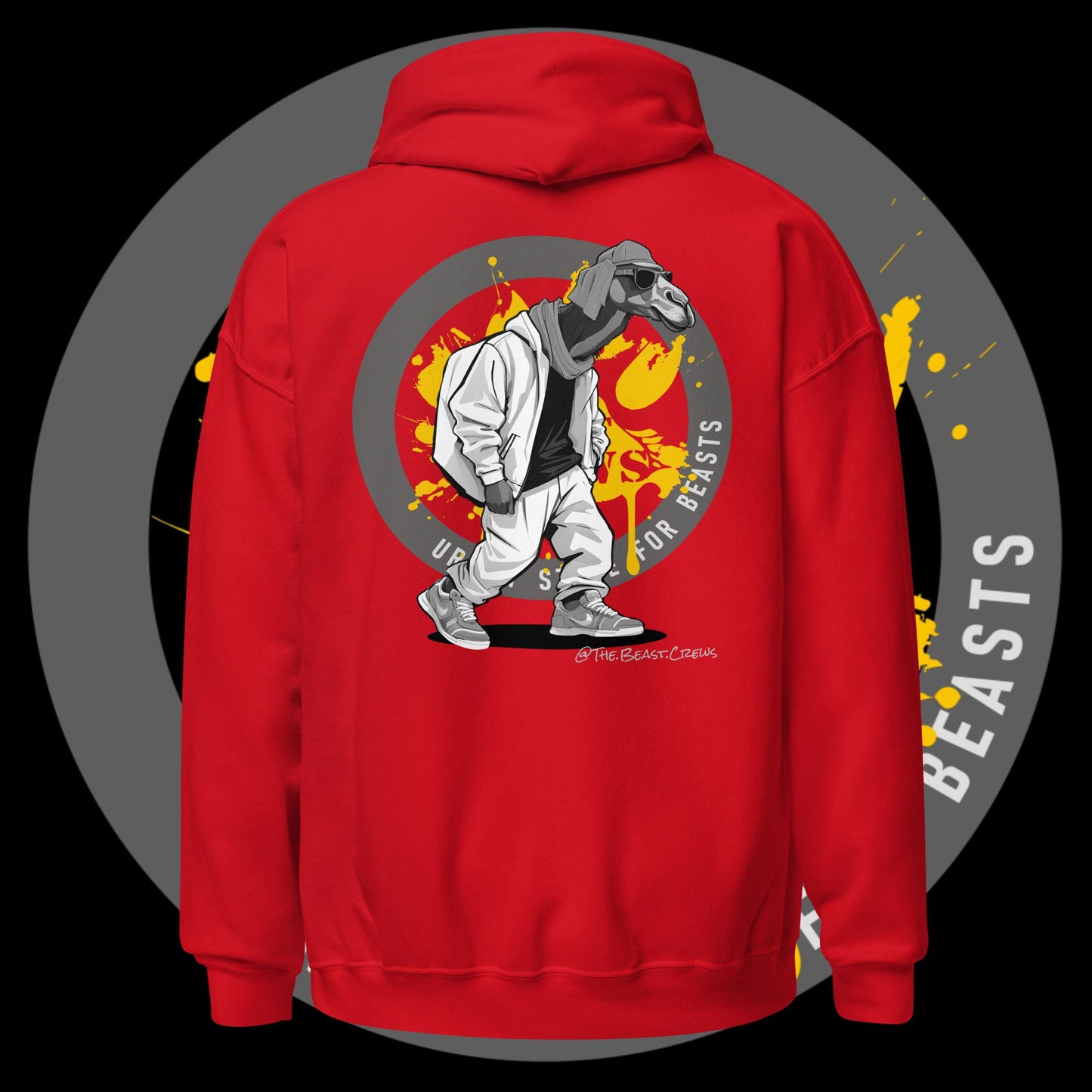 Unisex Hoodie - Dromedary Grayscale