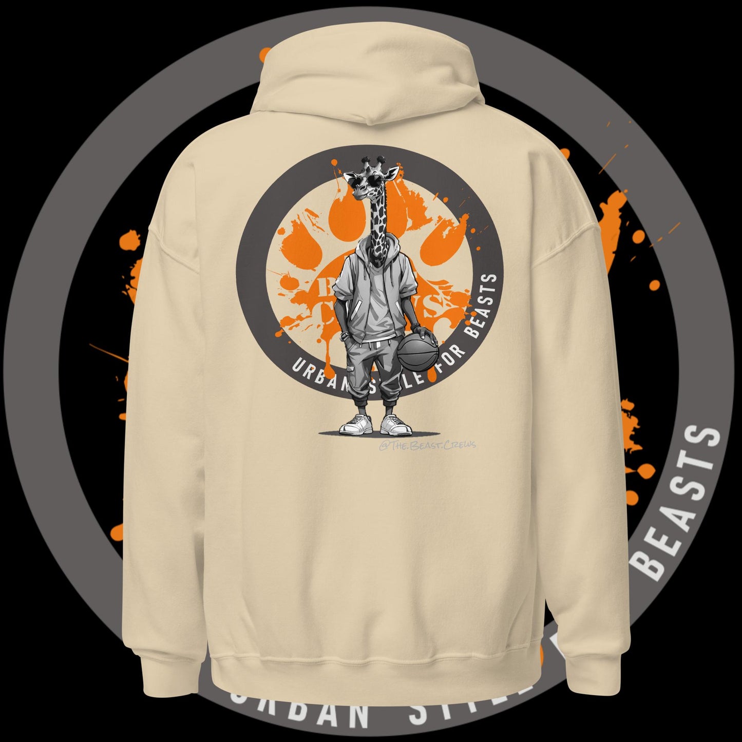 Giraffe Grayscale - Unisex Hoodie