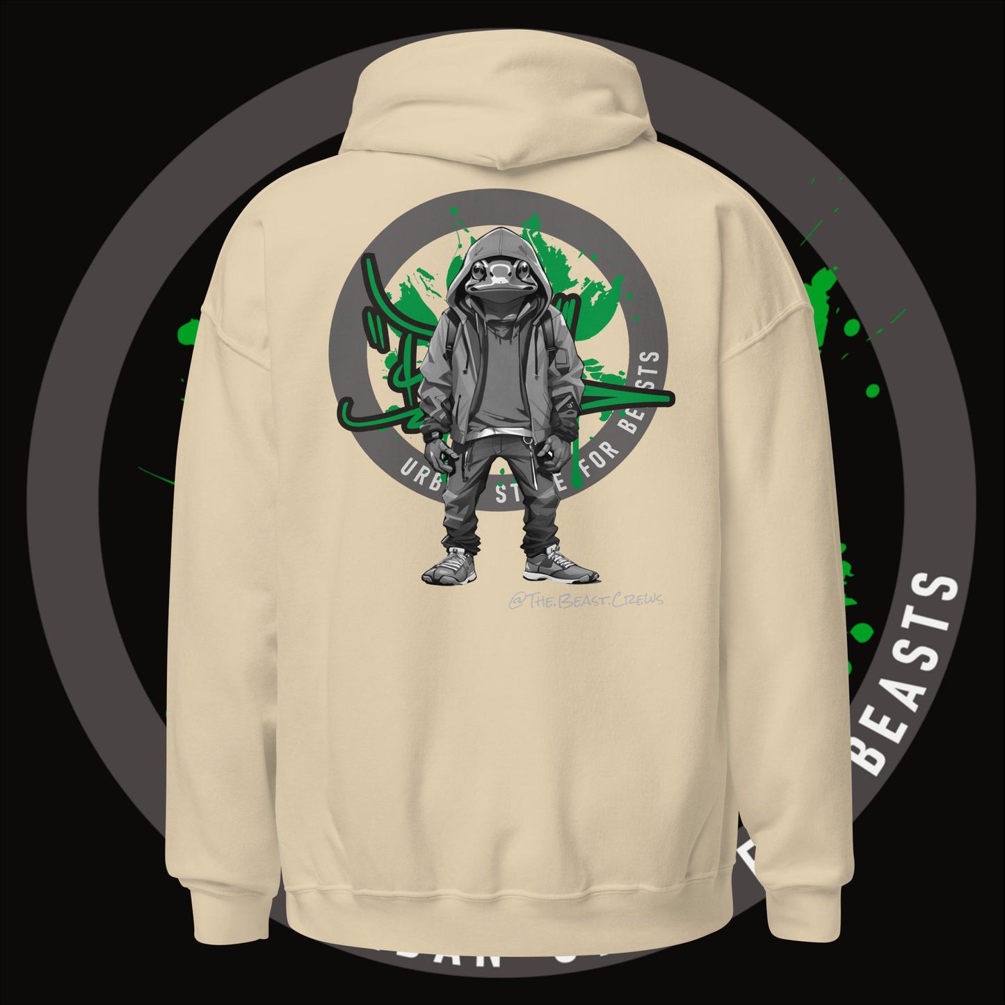 Poison Dart Frog Grayscale - Unisex Hoodie