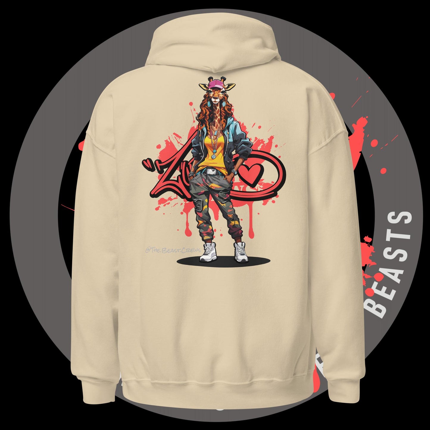 Giraffe Queen Full Color - Unisex Hoodie