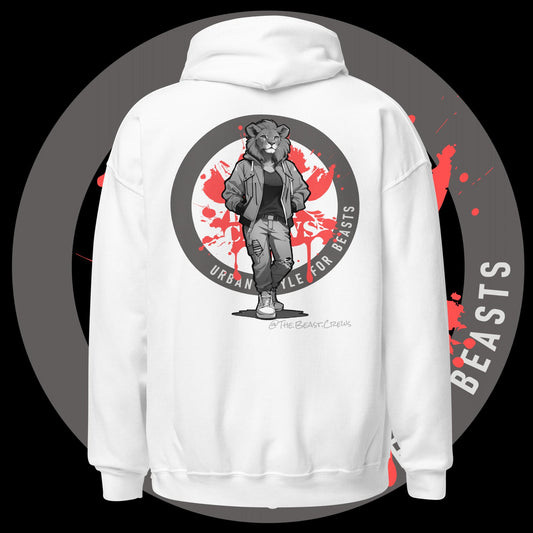 Lioness Queen Grayscale - Unisex Hoodie