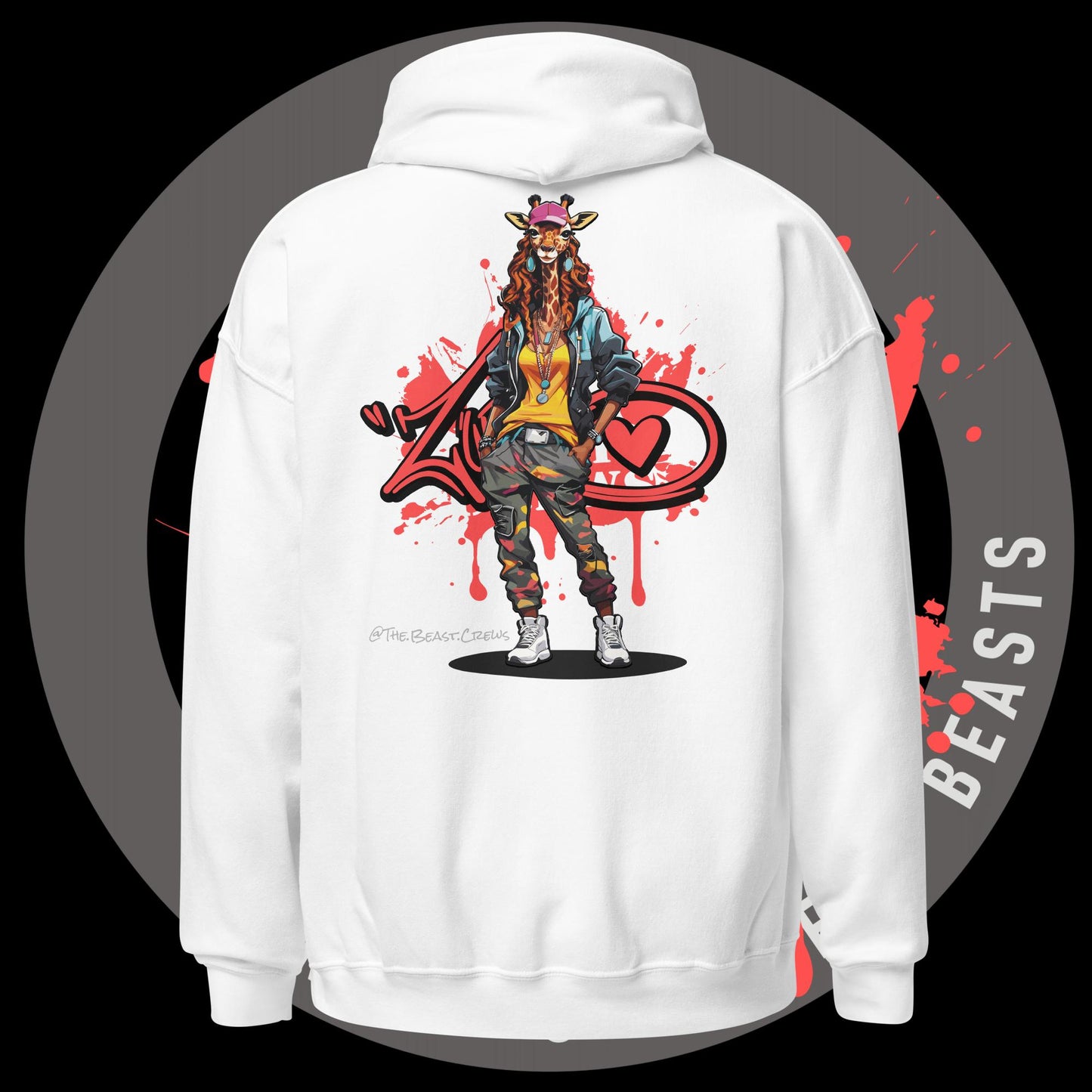 Giraffe Queen Full Color - Unisex Hoodie