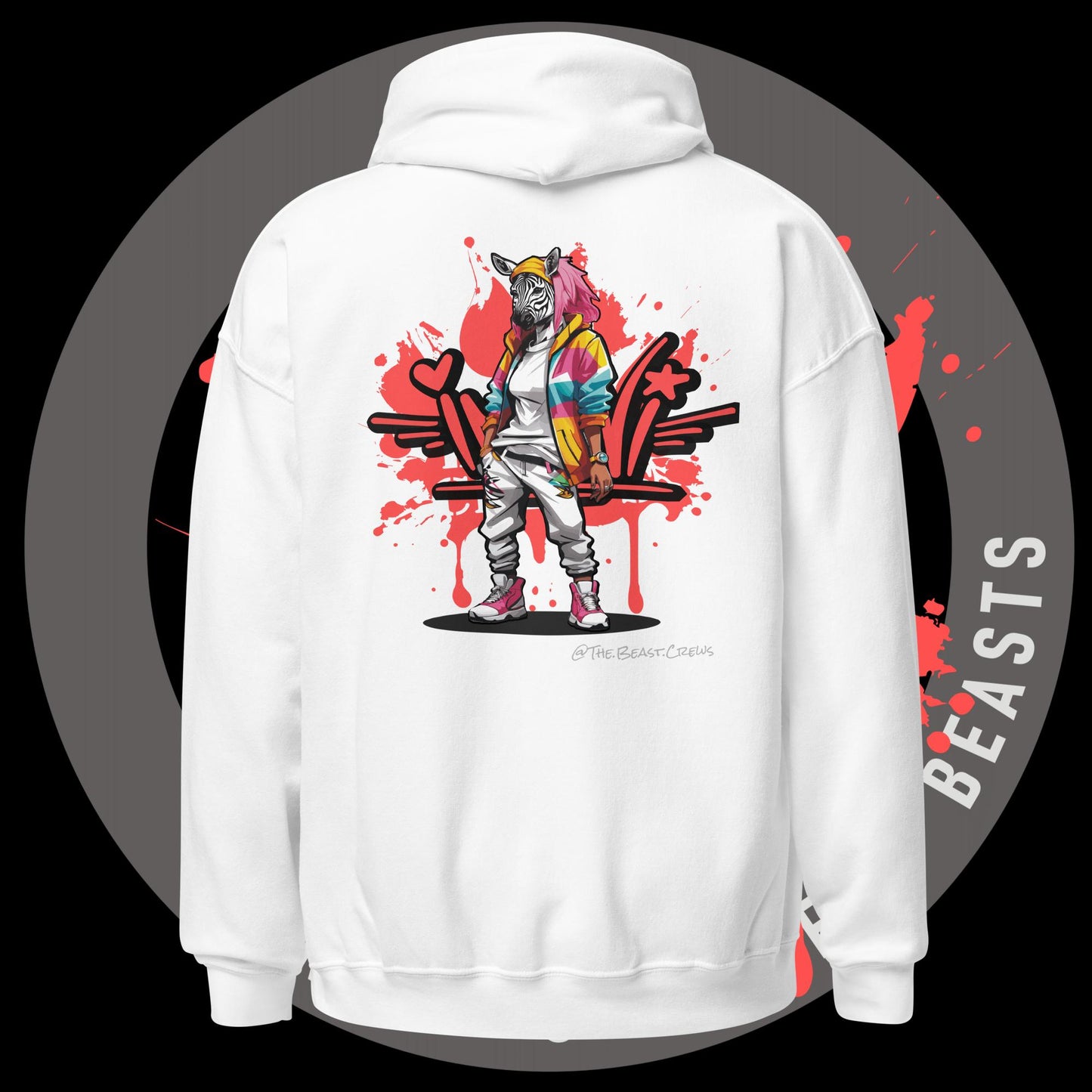 Zebra Queen Full Color - Unisex Hoodie