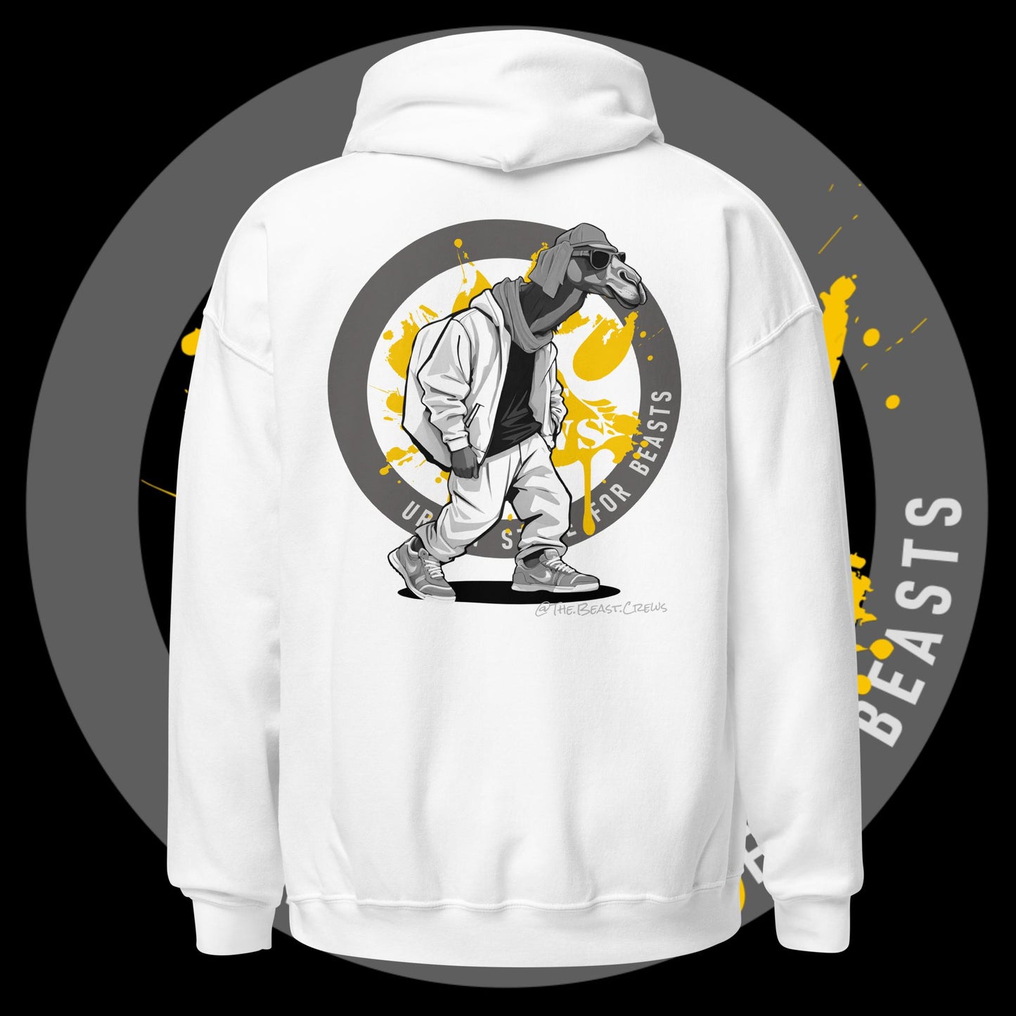 Unisex Hoodie - Dromedary Grayscale