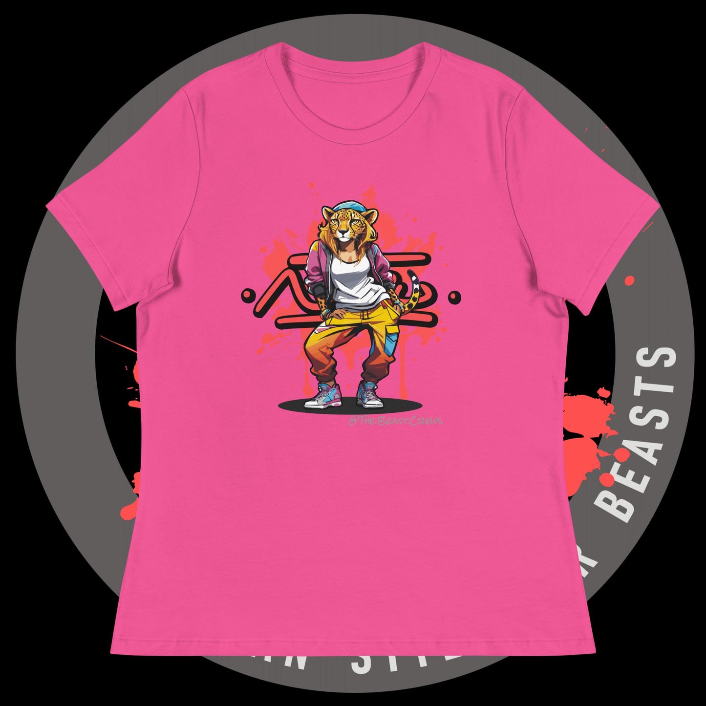 Cheetah Queen Full Color - Women's Relaxed T-Shirt