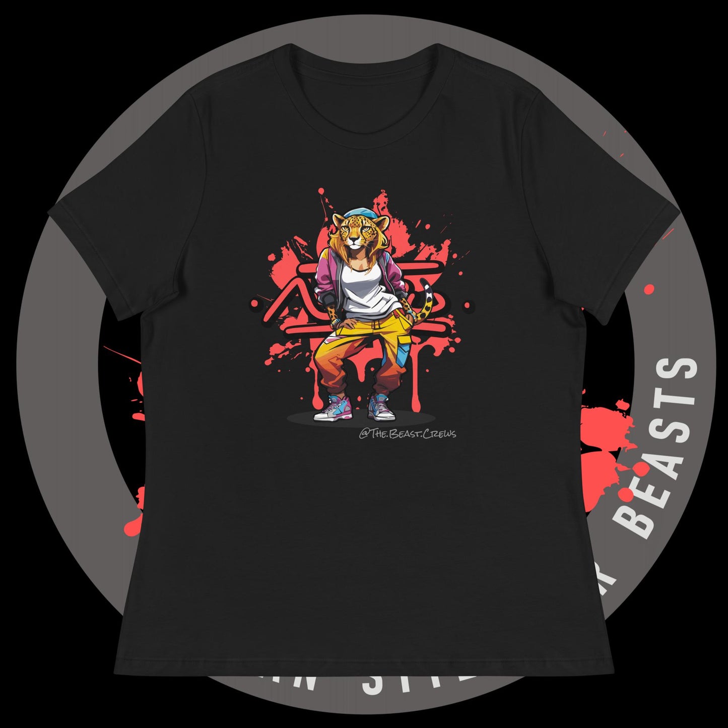 Cheetah Queen Full Color - Women's Relaxed T-Shirt