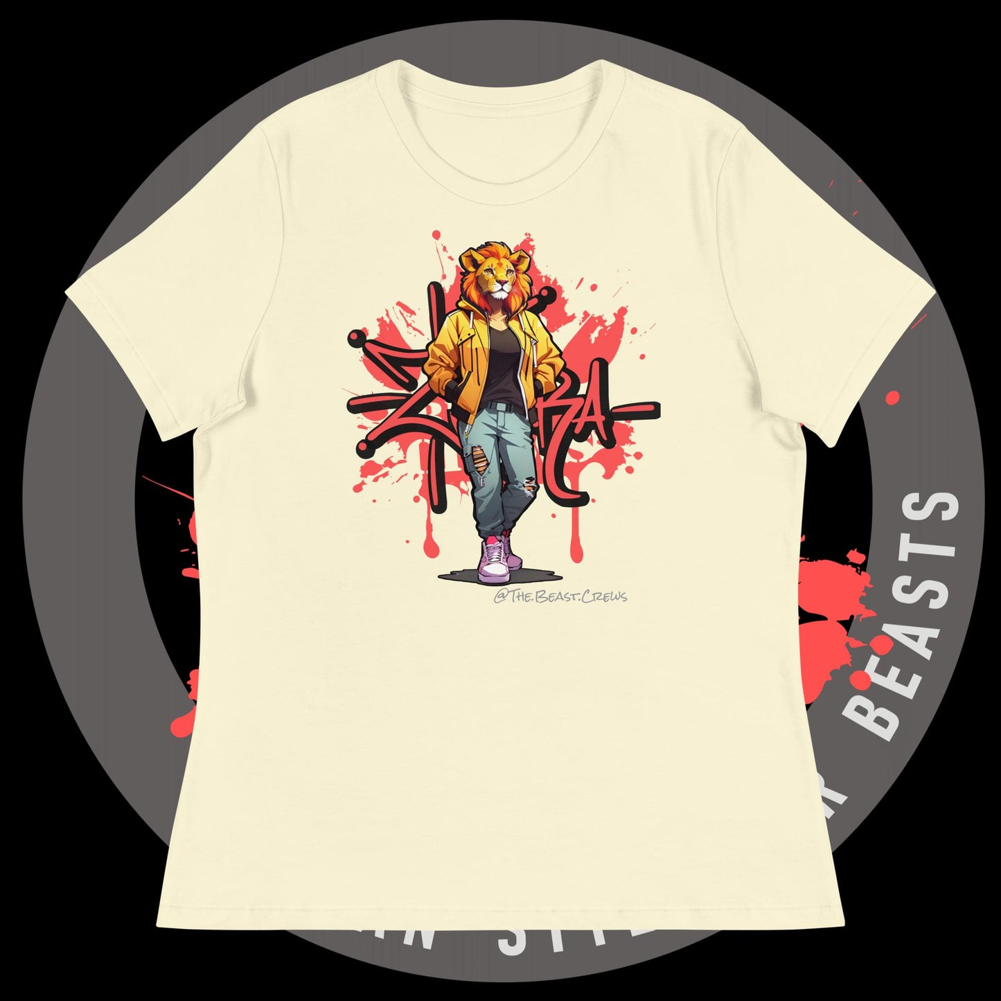 Lioness Queen Full Color - Women's Relaxed T-Shirt
