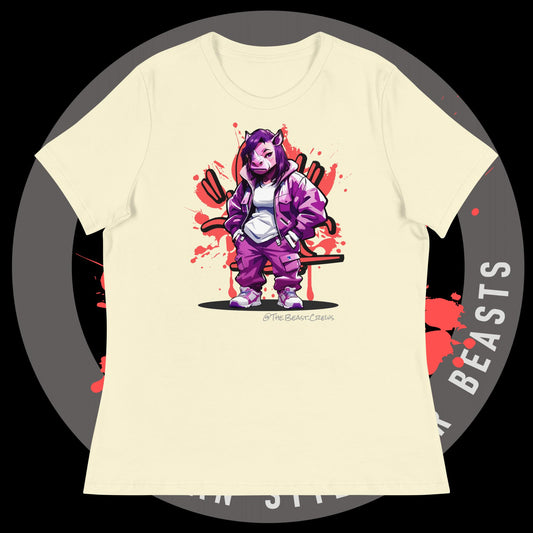 Rhino Queen Full Color - Women's Relaxed T-Shirt