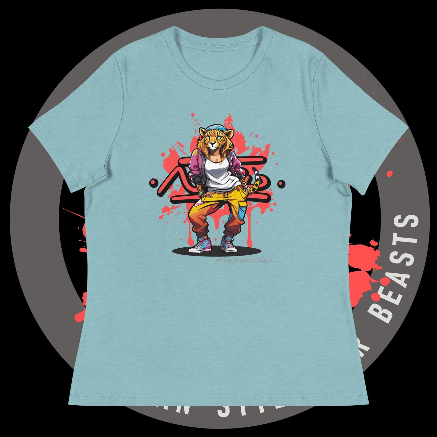 Cheetah Queen Full Color - Women's Relaxed T-Shirt