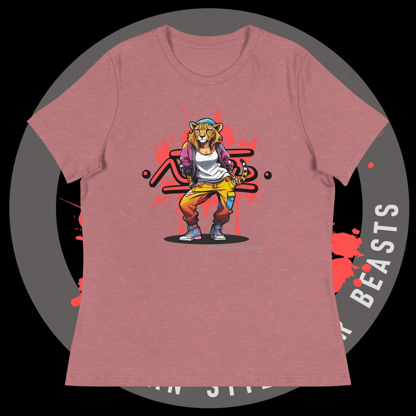 Cheetah Queen Full Color - Women's Relaxed T-Shirt