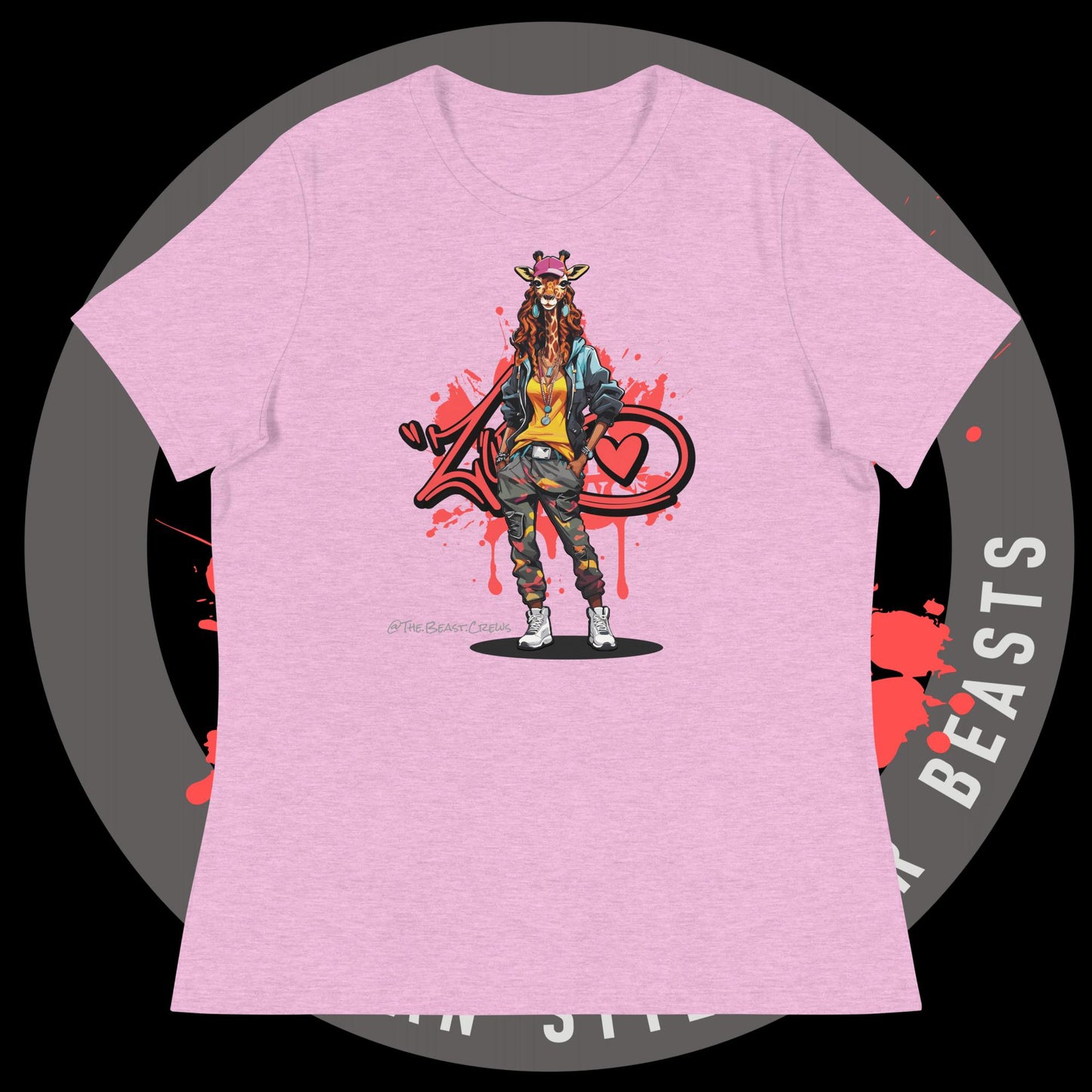 Giraffe Queen Full Color - Women's Relaxed T-Shirt