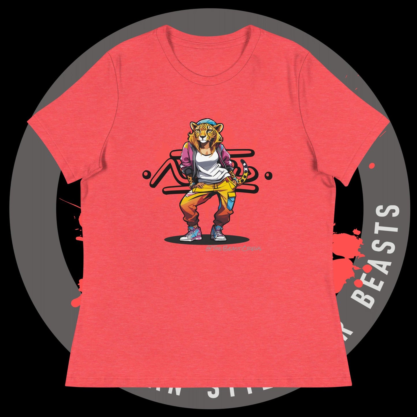 Cheetah Queen Full Color - Women's Relaxed T-Shirt