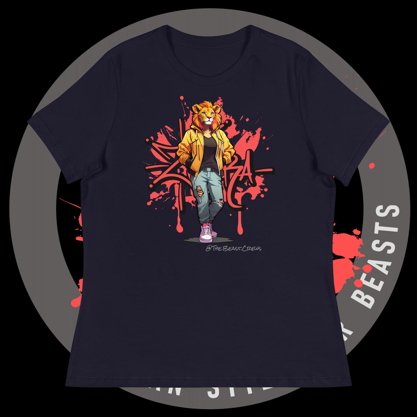 Lioness Queen Full Color - Women's Relaxed T-Shirt