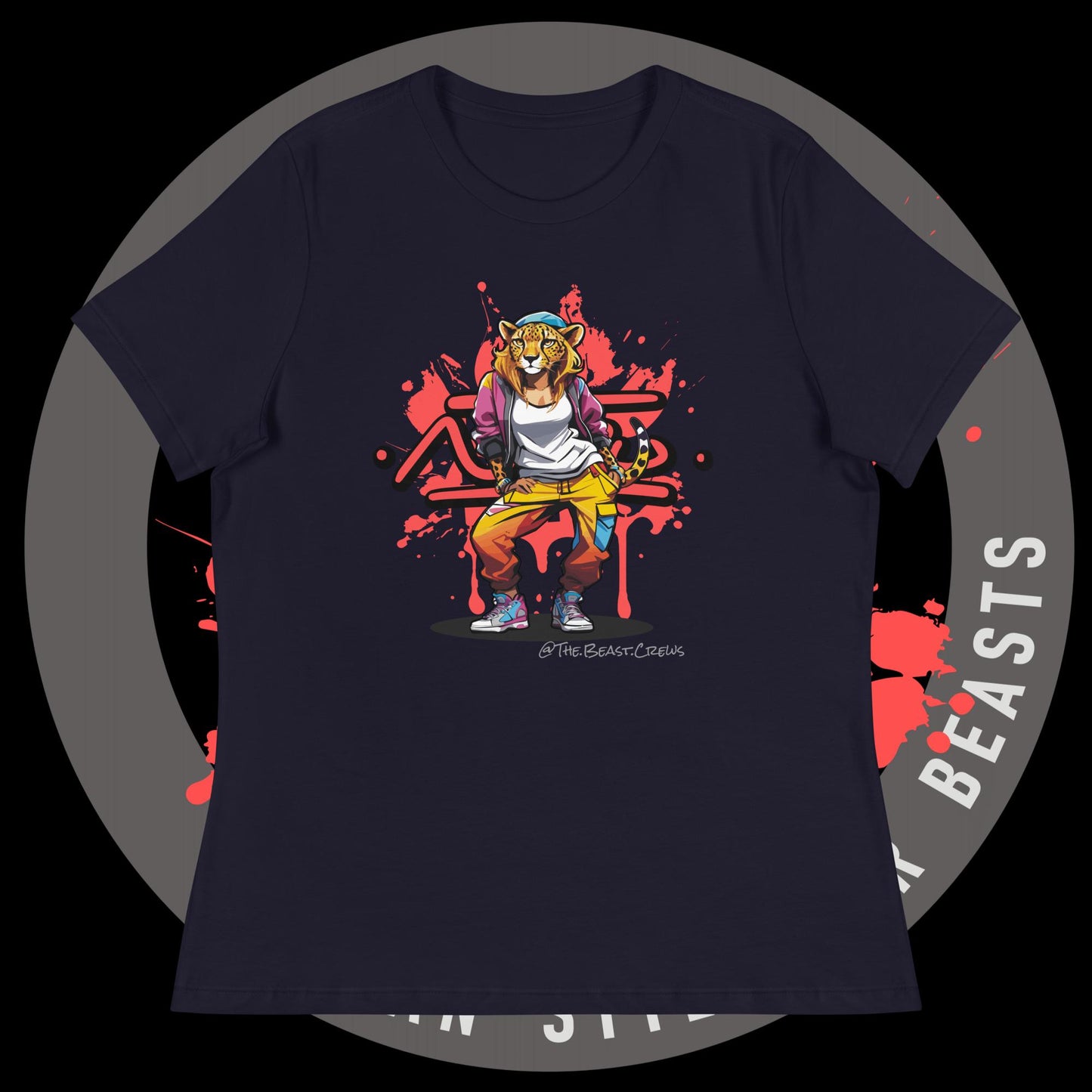 Cheetah Queen Full Color - Women's Relaxed T-Shirt