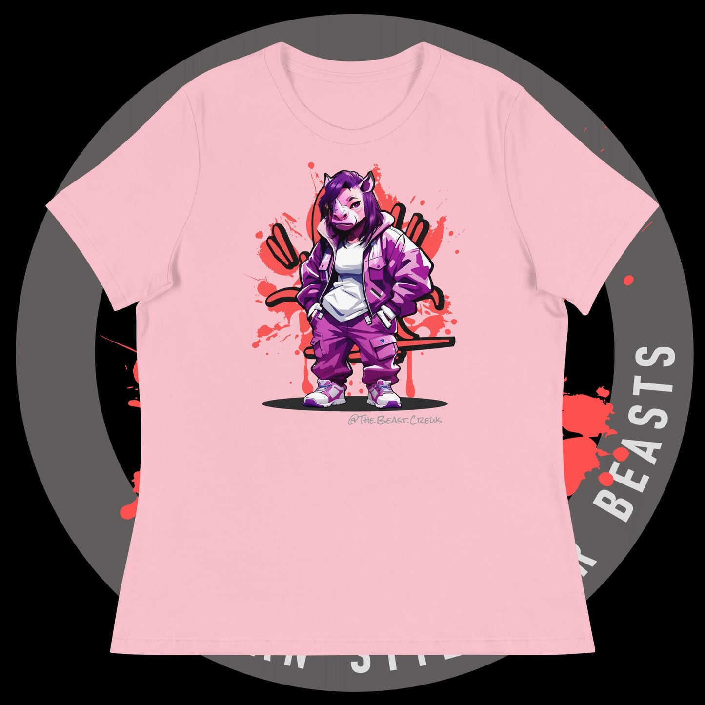 Rhino Queen Full Color - Women's Relaxed T-Shirt