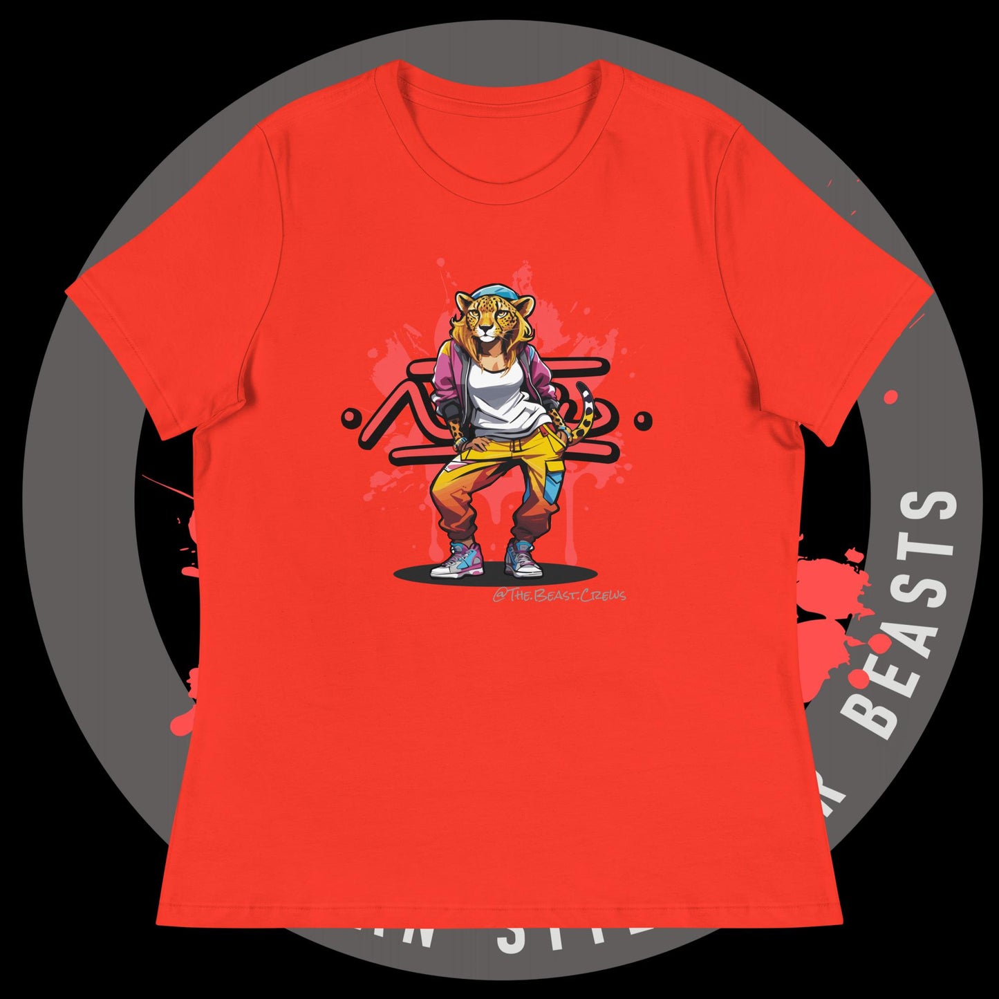 Cheetah Queen Full Color - Women's Relaxed T-Shirt