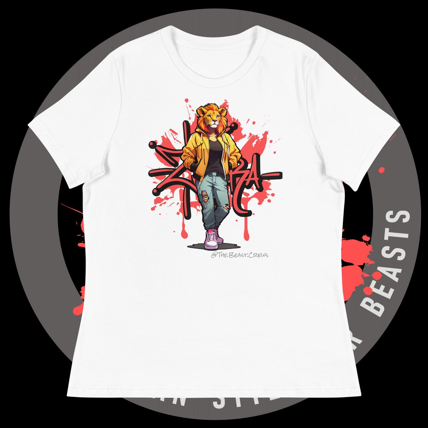 Lioness Queen Full Color - Women's Relaxed T-Shirt