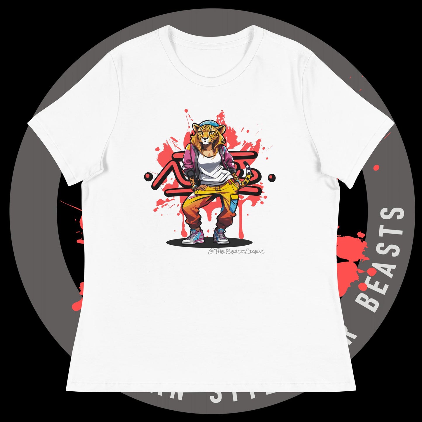 Cheetah Queen Full Color - Women's Relaxed T-Shirt